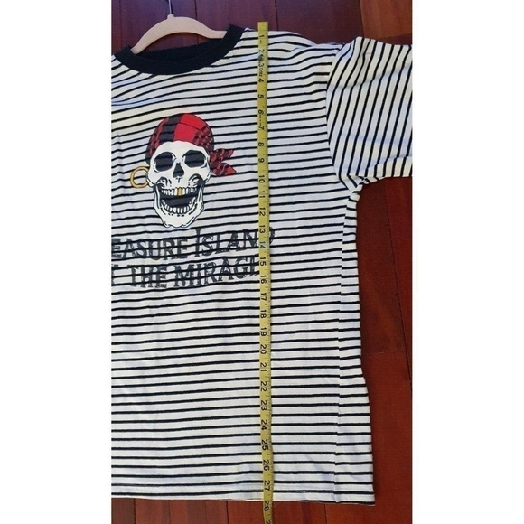 Treasure Island Las Vegas Pirate Stripe Shirt Size L - Picture 11 of 11